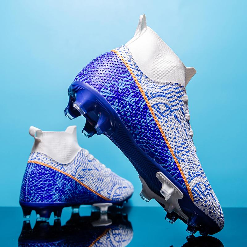 Herren Fußballschuhe Große Größe Ultraleichte Fußballschuhe Jungen Sneakers Rutschfeste AG/TF Fußballschuhe Stiefeletten Unisex