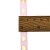 10 Meters/roll 1Cm Hot Stamping Peach Heart Ribbon Love Ribbons Valentine's Day Packaging Handmade Gift Packaging Decoration New