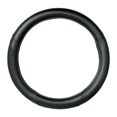 BONFORM Steering Wheel Cover Unison Carbon S Black for Light and Regular Vehicles 36.5~37.9cm 6734-01BK
