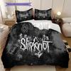 Slipknot Rock Band Bedding (1 * duvet cover + 2 * pillowcase, without core) 2D Flat Duvet cover and pillowcase Bedding set Soft and comfortable