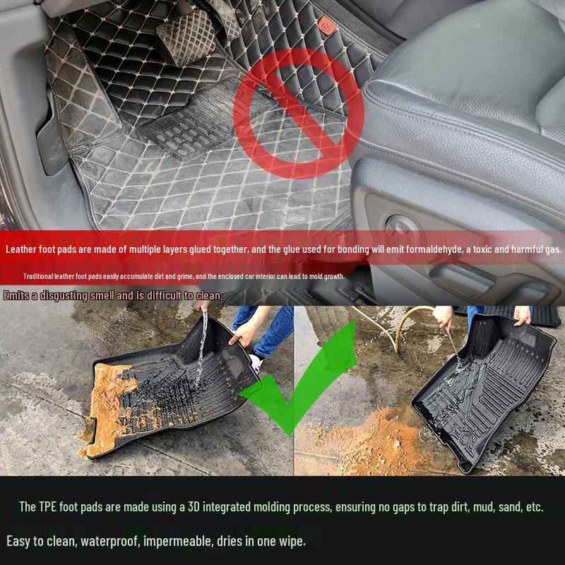 Toyota Hilux/Revo/Rocco TPE Rubber Floor Mats - Driver & Passenger Sides