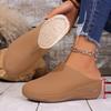 Large size European and American bag head cotton slippers autumn new thick-bottomed velvet lazy slippers
