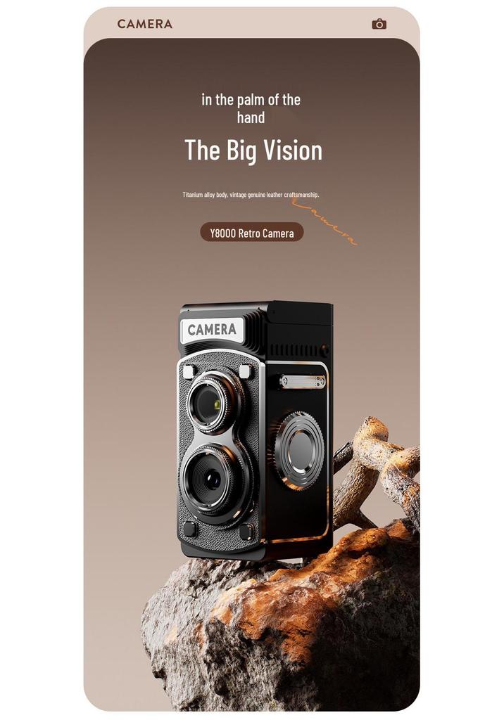 Vintage CCD Digital Camera for Students - HD Photo & Video Recorder