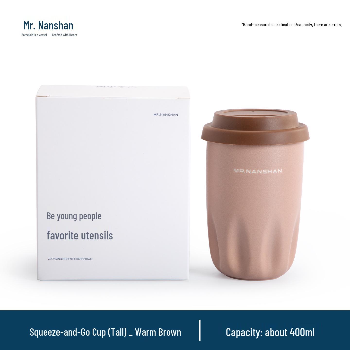 Mr. Nanshan Portable Ceramic Latte Art Cup 400ml