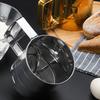 Setaccio per farina in acciaio inox, setaccio per farina a maglie fini, design portatile, setaccio per zucchero, utensile da cucina multiuso