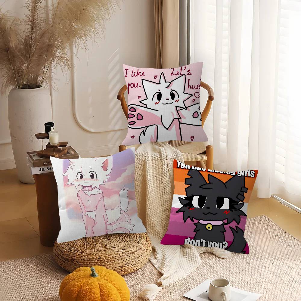 Boykisser Silly Cat Cute Personalized Picture Text Home Decorative Pillows Household Gifts 45X45Cm