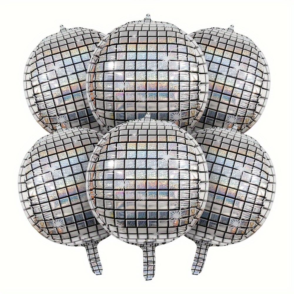 6-Pack 22inch Laser Disco Balloons, Party Aluminum Foil Balloons, Suitable for Birthday Parties, Theme Parties, Dances, and Friend Gatherin Other
