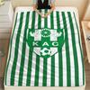 1Pc Kenitra Athletic Club kac Print Flannel Blanket High Quality Warm Comfortable Cover for All Seasons Perfect for Gifts Home Decor