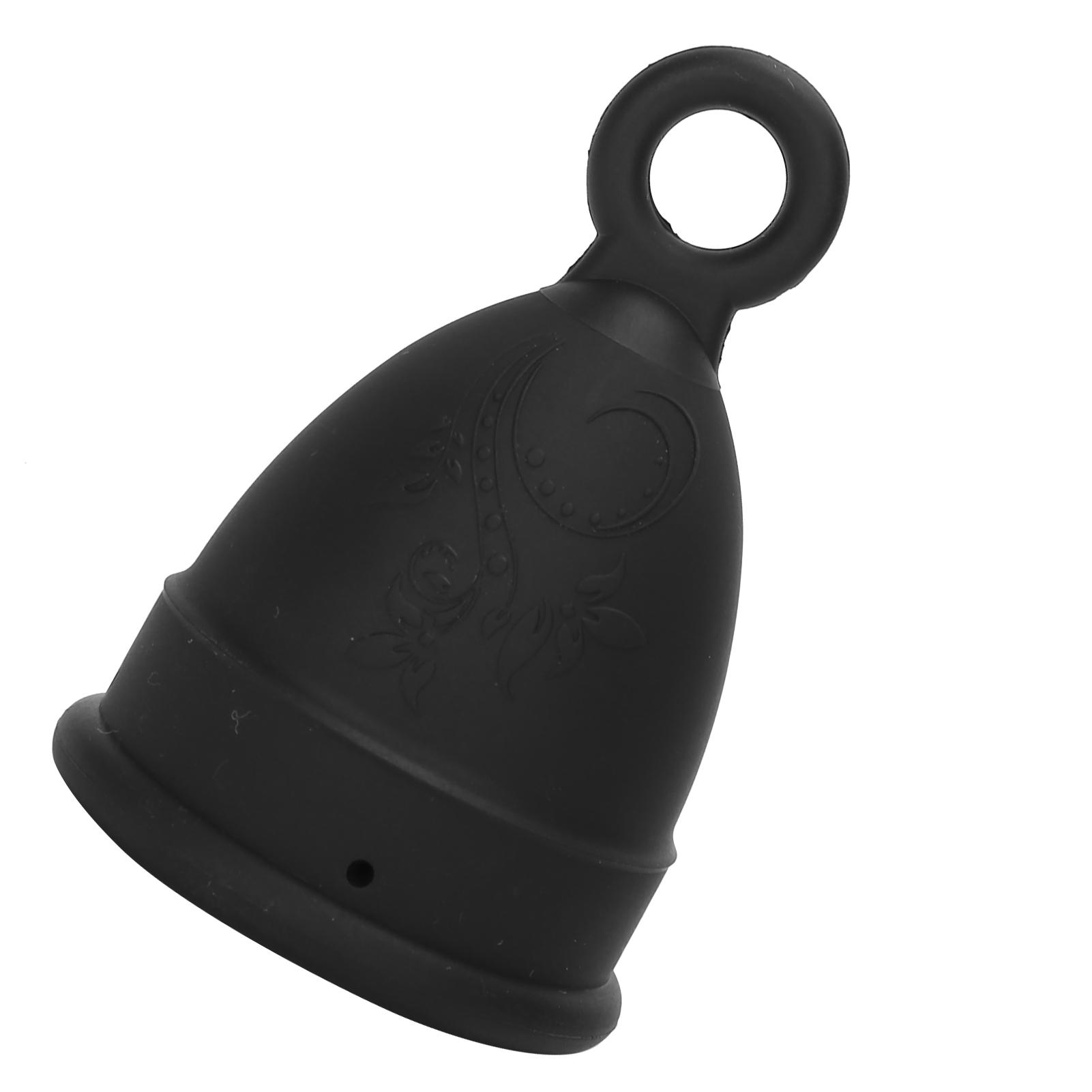 

Силиконовая менструальная чаша для женщин, мягкая эластичная, многоразовая, менструальная чаша, средство по уходу за телом для женщин, черная, размер S S чёрный