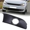 Front Bumper Right Side Fog Light Grille Trim Cover with Chrome Ring for VW Touran 2011-2015 Caddy 2011-2015 Replacement Parts