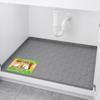 Mateeylife Spülbeckenmatten für die Küche, Wasserdicht, 34"X22", Spülbecken-Schutzmatten, Silikonmatte, Schrankauskleidung, Unter Spülbecken Organizer für Badezimmer und