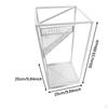 Portaombrelli Quadrato Moderno con Vaschetta Raccogligocce, Ideale per Porta, Ufficio, Portico, Corridoio e Ingresso.