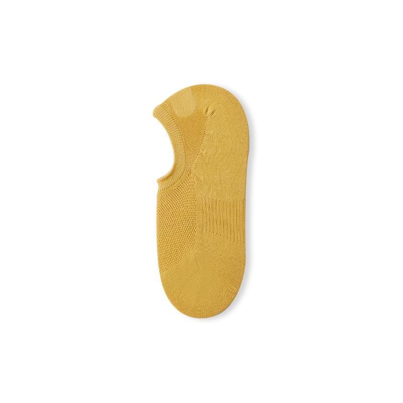 Damen Frühling und Sommer Deodorant Einfarbig Schlicht Mesh Schweißabsorption Atmungsaktiv Flachmund Kurze Socken
