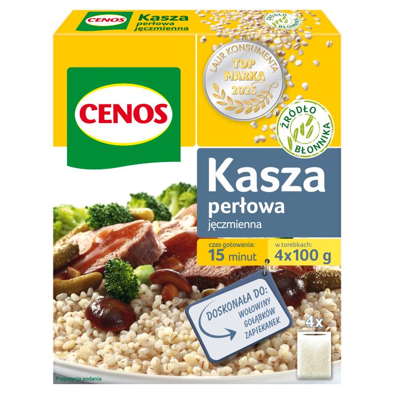 Cenos Pearled Barley Groats 400 G (4 Bags) X 2 Pieces
