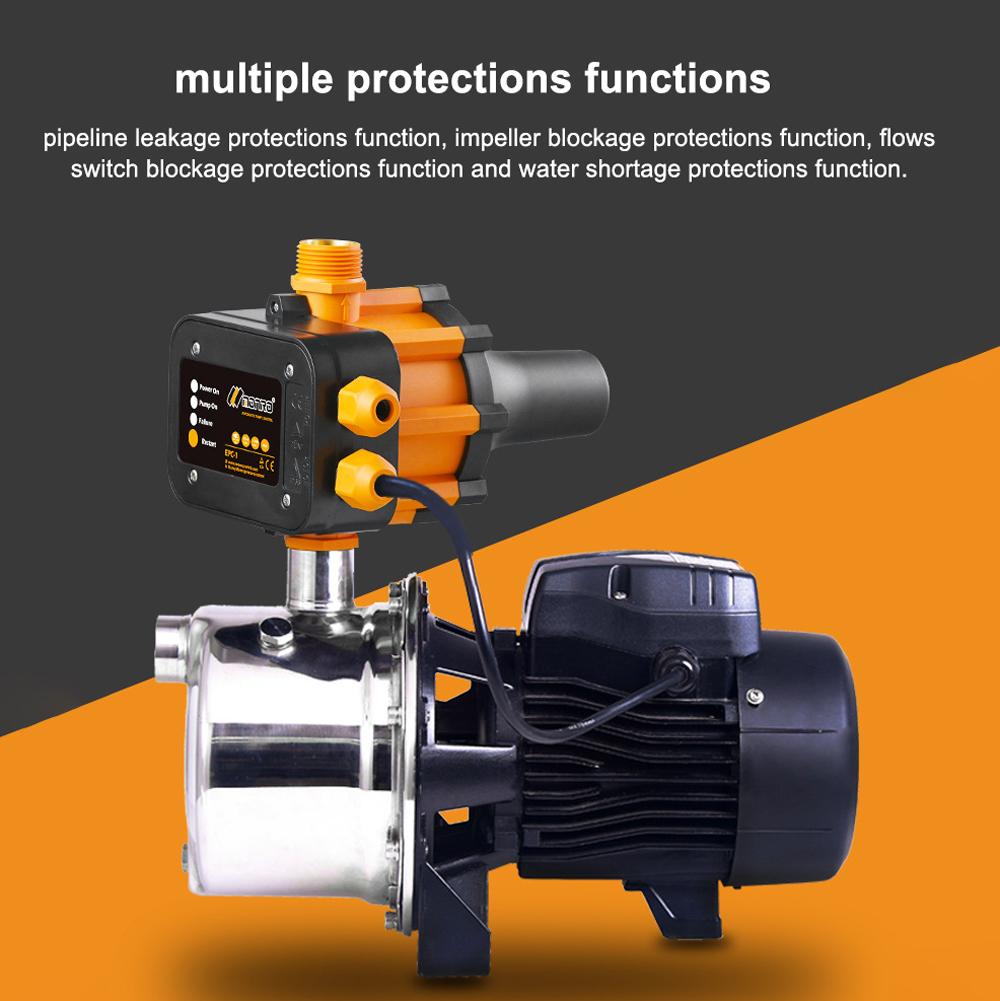 10A 220V 240V IP65 Waterproof Level Water Pump Automatic Switch Adjustable Water Pump Pressure Controller Household