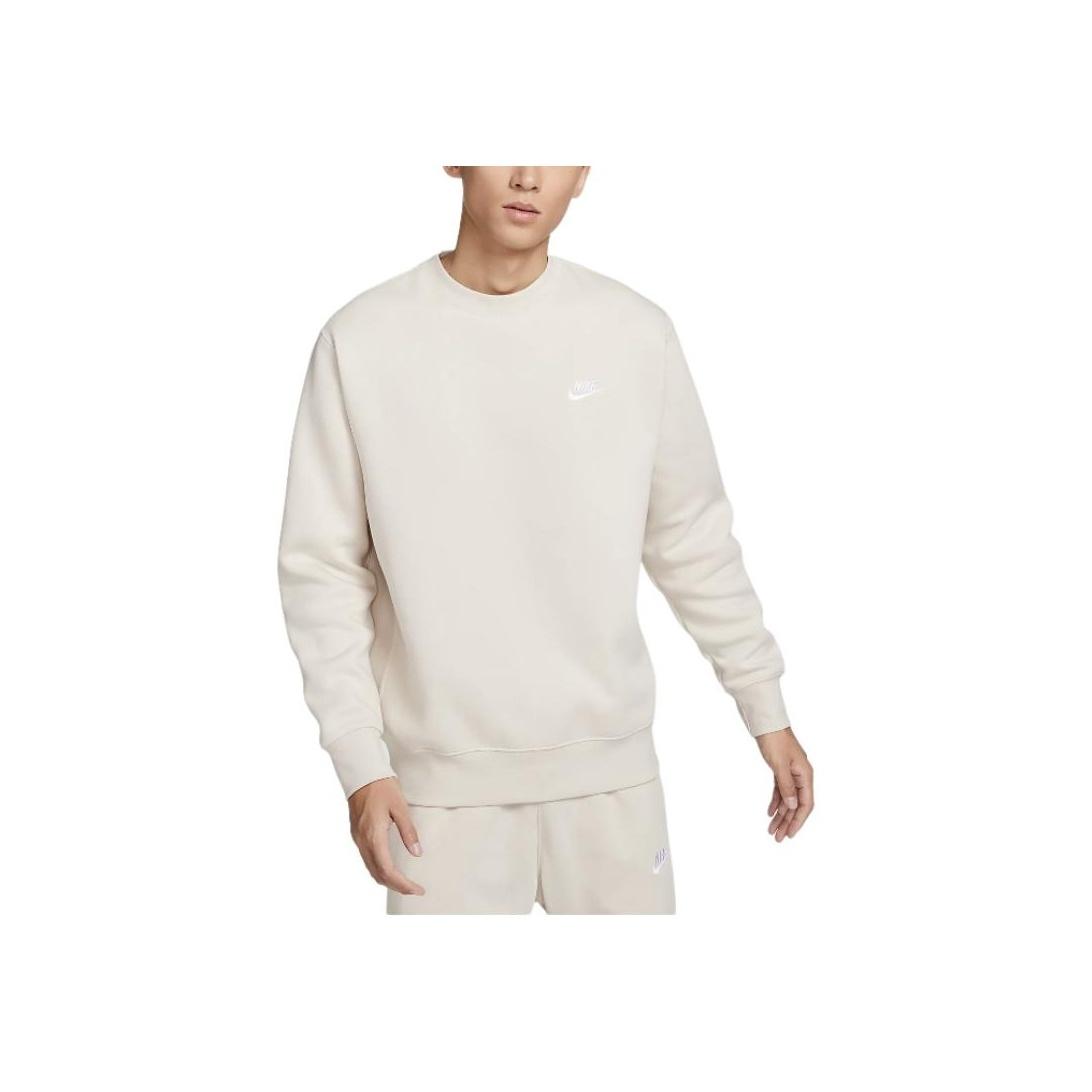 

Мужская толстовка с длинным рукавом Nike Sportswear Club Fleece Пуловер Толстовки Белый Светло-коричневый BV2663-104 L