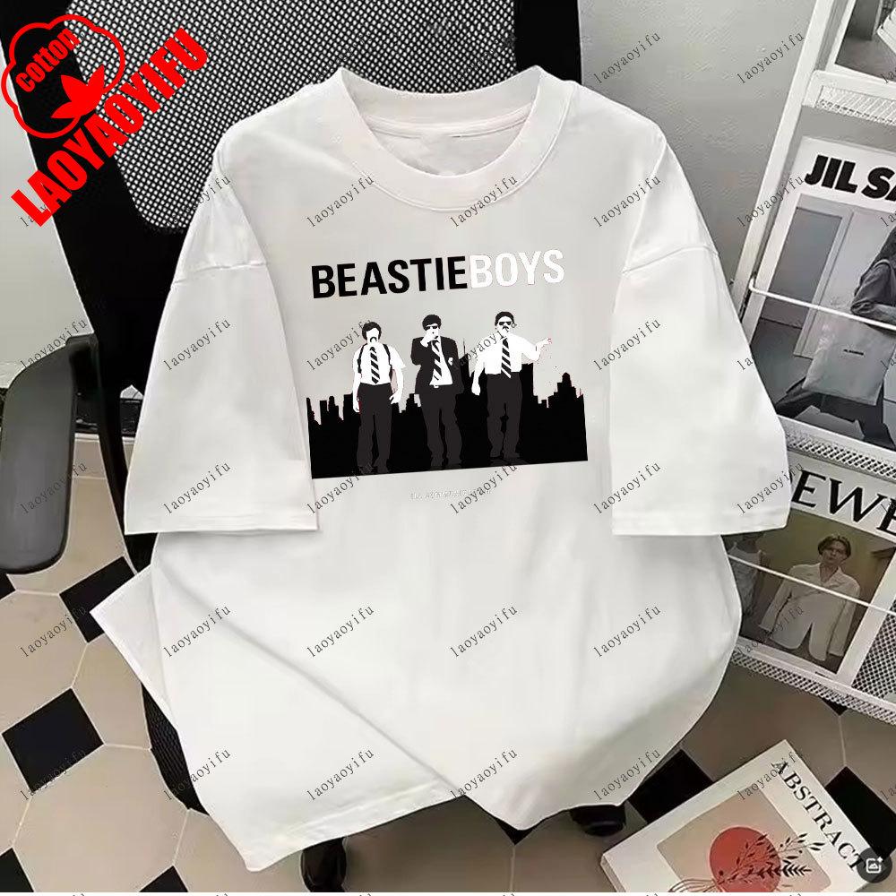Beastie Boys Cool Tshirt ONeck Short Sleeves Hip Hop Music T Shirt Hipster Tops Tees Harajuku Camisetas 2025 Fashion Unisex Tops