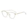 Ins Cat Eye Presbyopia Glasses Cold Tea Color HD Anti Blue Light Glasses Frame Advanced Plain Whitening Glasses