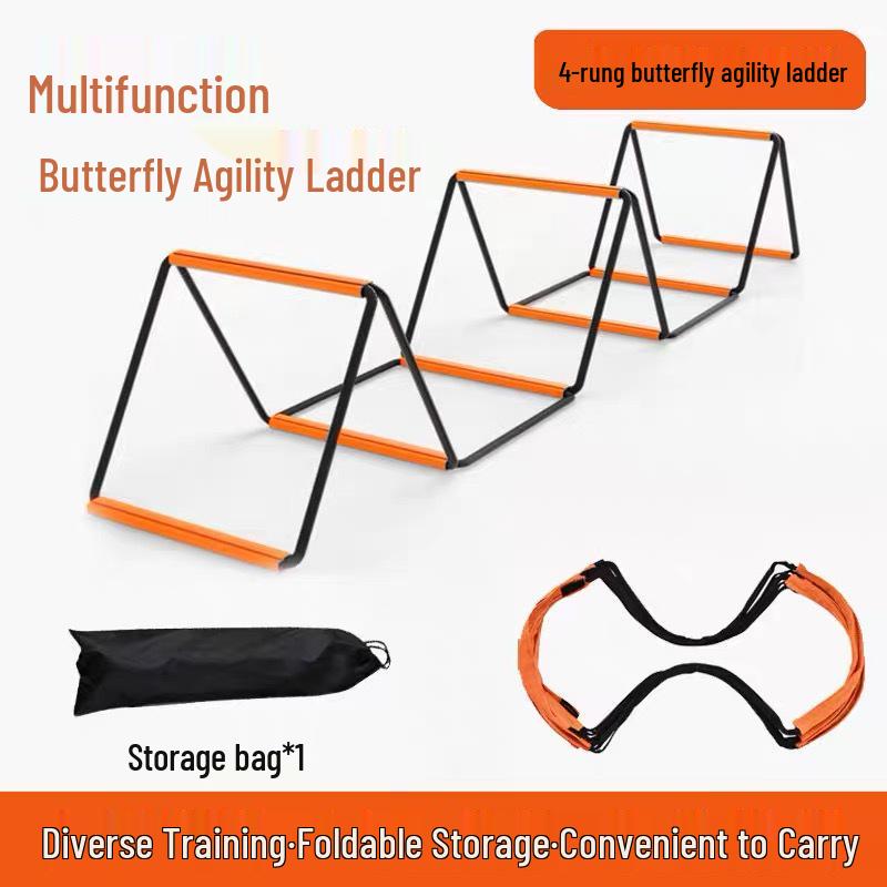 Multi-Functional Agility Ladder for Kids: Butterfly Design, Soft for Safe Football Training  Physical Fitness