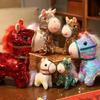 Colorful Sequined Horse Plush Doll Creative Cartoon Steed Doll Zodiac Pony Figurine  Festive Decor