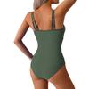 European and American One-piece Swimwear Women's One-piece Mesh Splicing Swimsuit Bikini