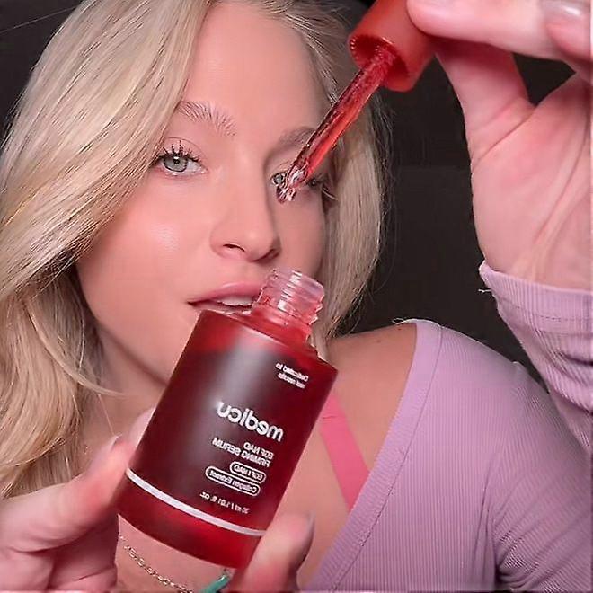 Sérum Raffermissant Medicu NAD+EGF Extrait de Collagène Kits de Soin Anti-Âge 30 ml - Rouge