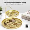 Umbra Accessory Brass and for and Poise Tray, Large, Gold, Rings, Earrings, Bangles, Jewelry.