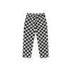 Vans Black And White Plaid High-Waisted Casual Pants Men Bottoms Off-White VN0000ACKIG