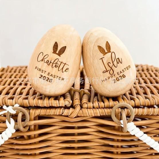 2026 Easter Wooden Decorative Eggs, Easter Decorations, Holiday Decor, Holiday Gifts, Display Items