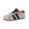 South Korea's Q Version of Ugly and Cute Leopard Print German Training Shoes Women's Autumn 2025 New Inner Height Increase 5cm Color Matching Niche 