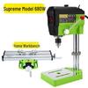 Compact High-Speed Precision Bench Drill with Variable Speed and Mobile Cross Slide Table