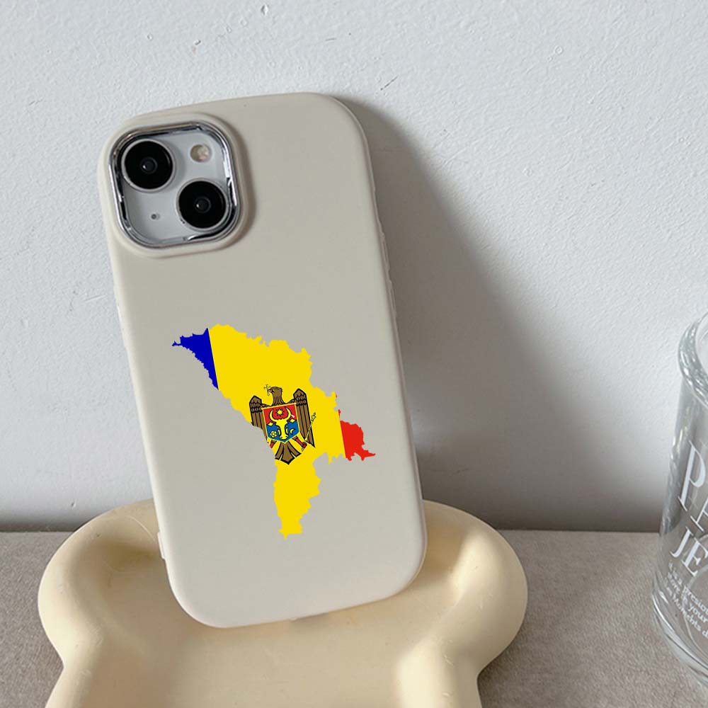 

Для iPhone 13 14 15 Pro Max Samsung Galaxy A14 A15 A24 Xiaomi 13T Redmi 12C Мягкий пухлый чехол для телефона NY12 Флаг Молдовы Силиконовый чехол из ТПУ OPPO Reno8T 5G