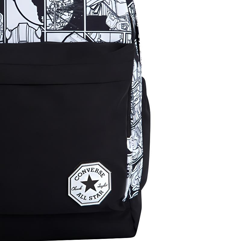 New Converse Transformers Co branded Polyester Backpack Unisex Jet Black CV2443017PS-001