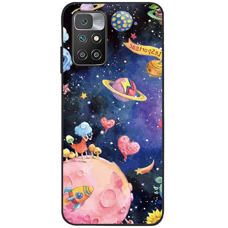 For Xiaomi Redmi 10 Case Silicone Soft TPU Back Cover For Xiaomi Redmi 10 Redmi10 Phone Cases Cute Painted Cover Shockproof Capa