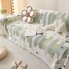 New Fully Covered One-Piece Fringe Edge Sofa Towel Printed Sofa Cover Cloth Universal Type Home Office Waffle Couch Cushion