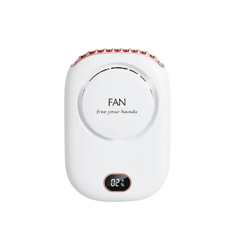 

Портативный подвесной вентилятор для шеи, мини-вентиляторы для охлаждения талии, безлопастный USB перезаряжаемый спортивный вентилятор-кулер для занятий спортом на открытом воздухе, путешествий белый