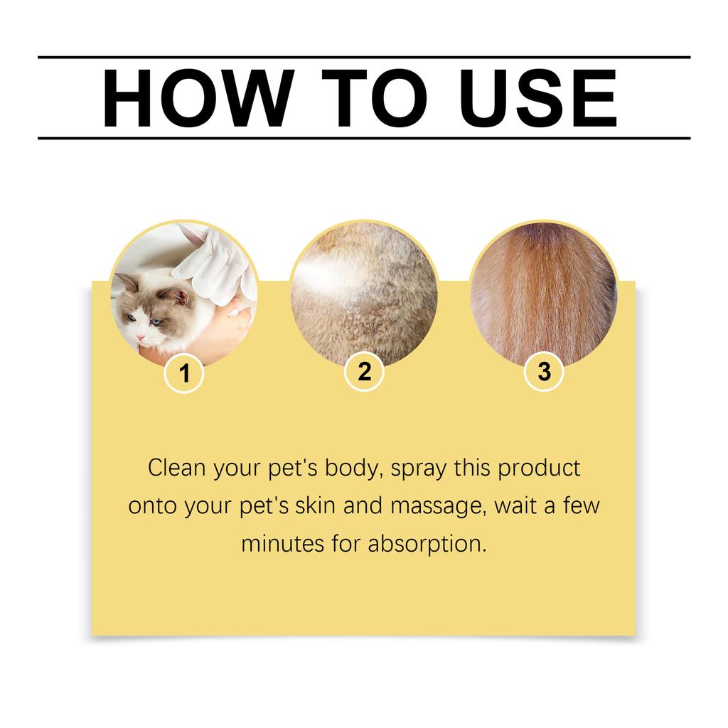 Pet Skin Care Spray - Mild Ingredients Alleviate Pet Skin Discomfort, External Care Spray