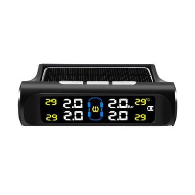 4 External Sensors Car Solar Power TPMS Tire Pressure Alarm Colorful Digital Display Auto Warning Presssure Monitoring System