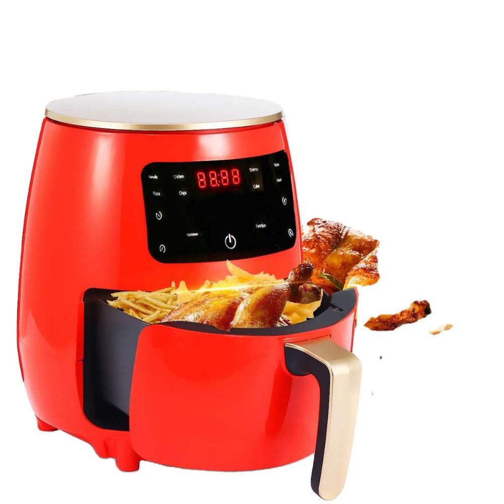 Hushålls Touchskärm Stor Kapacitet Elektrisk Fritös Pommes Frites Maskin Ugn Luftfritös Varm Luft Cirkulation Fritös