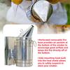Beekeeping Stainless Steel Leather Smoker Anti-scalding Cover Bottom Manual Smoke Maker Drive Away Bees Hive Box Tool 1 Set