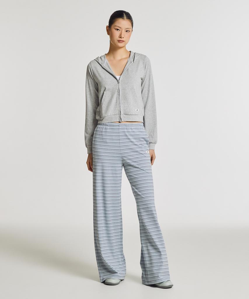 Nyuballanseu Nbmlg3W132 / Women Nb-Flowy Wide-Leg Pants (L/Blue)