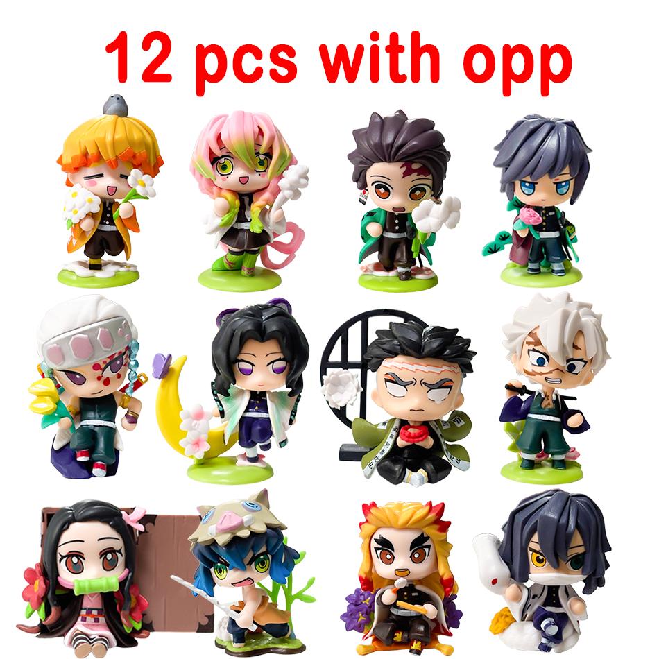 Demon Slayer Tanjiro Kamado Nezuko Anime Zeichentrickfigur Blindbox Kreative Personalisierte Statue Modell Ornament Überraschungsgeschenkbox
