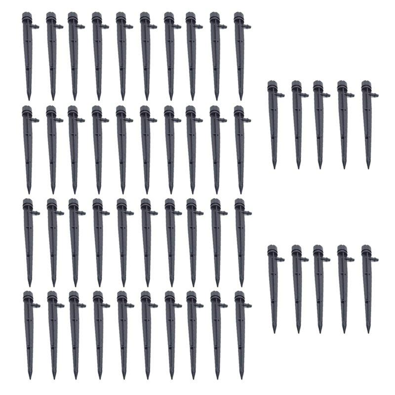 ABKP-100Pcs Adjustable 8 Hole Spiked Dripper Gardening Sprinkler Irrigation Staked Emitters Garden Greenhouse Watering Device