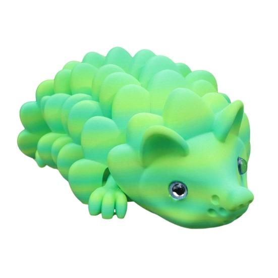 3D Printed Hedgehog Figurine Movable Joints Simulated Hedgehog Stress Relief Fidget Toy Home Office Desktop Decoration Ornament