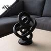 Malá přenosná umělecká ozdoba Moderní abstraktní zkroucená socha 3D tištěná Ozdoba nekonečný twist Minimalistická umělecká