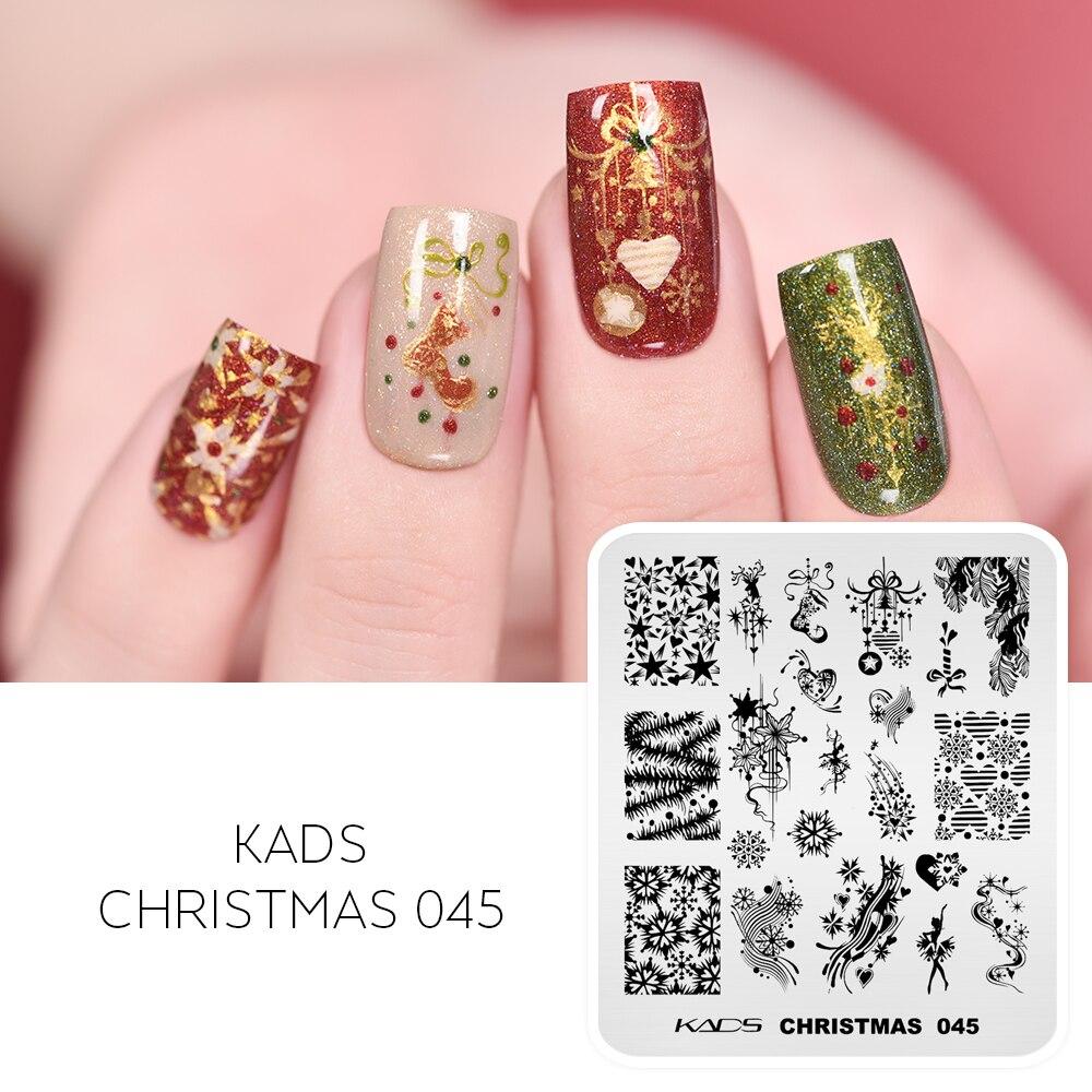Christmas Halloween Nail Stamping Plates Snowflake Festival Pattern Nail Art Image Plates Stainless Steel Nail Art Plate Stencil