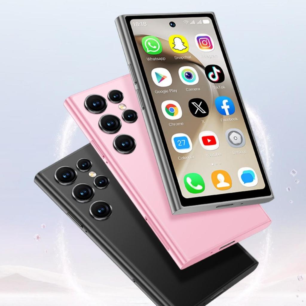 S26 PRO Mini 4G Smartphone 4.0inches 2GB RAM 16GB ROM Dual Camera 2MP+5MP LTE Dual SIM Bluetooth Type-C Torch Face Unlock Android Mobile Phone