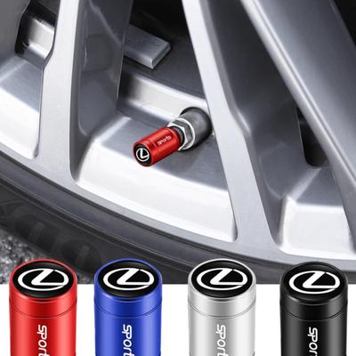 4Pcs Car Tire Valve Caps Metal Styling Tyre Air Stems Cover For CT ES GS NX IS250 CT200h IS300h ES300h ERX400h NX300h