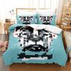 Animal Digital Printing Three-Piece Home Textile Bed Sheet Kit 3D Three-Dimensional 90G Grinding Four-Piece Set