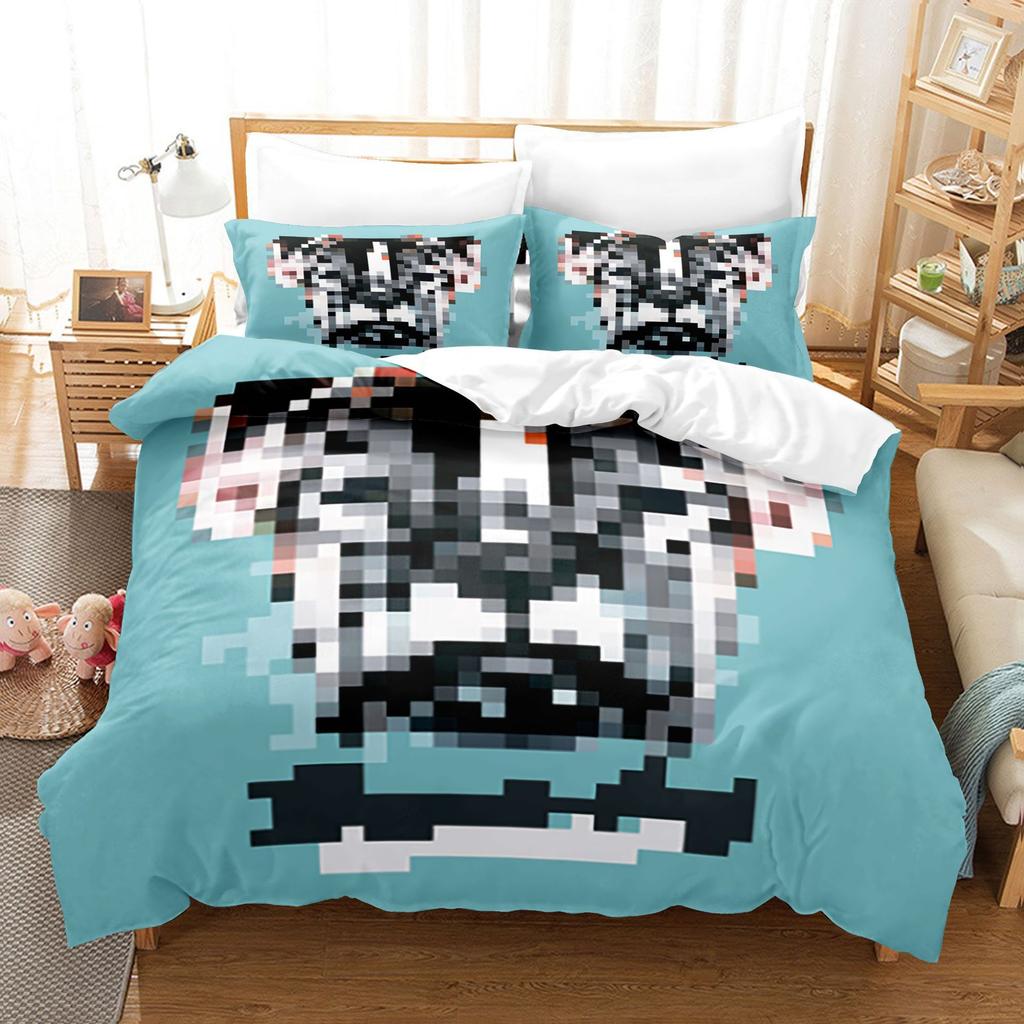 Animal Digital Printing Three-Piece Home Textile Bed Sheet Kit 3D Three-Dimensional 90G Grinding Four-Piece Set